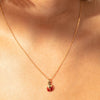 Deja Vu 9ct Yellow Gold Ladybird Necklace - Necklace - Walker & Hall