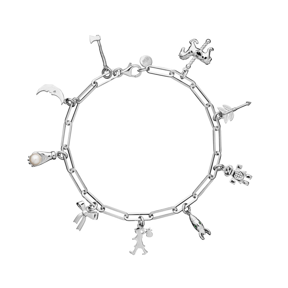 Karen Walker Full Adventure Charm Bracelet Sterling Silver