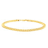 9ct Yellow Gold Double Curb Link Bracelet - Bracelet - Walker & Hall