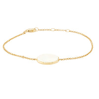 9ct Yellow Gold Mother Of Pearl Gaia Bracelet - Walker & Hall