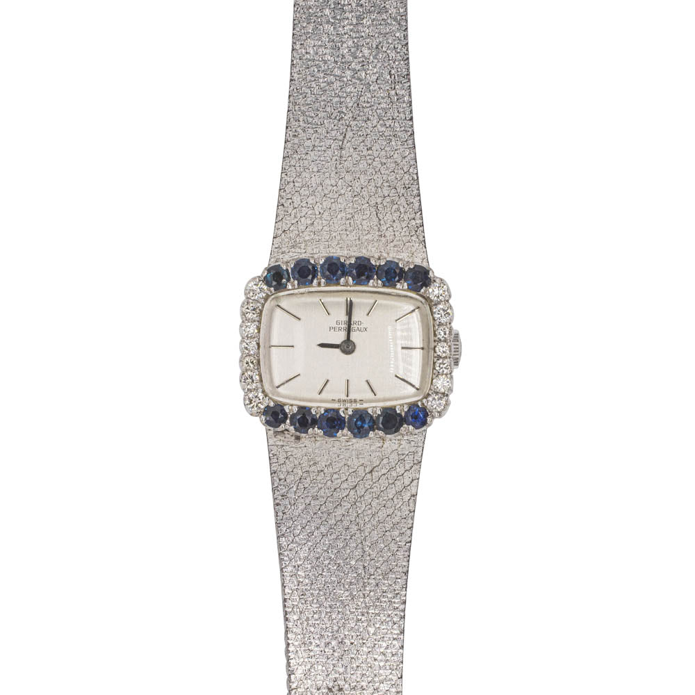 Vintage 18ct White Gold Sapphire Diamond Girard Perregaux – Walker