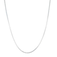 Sterling Silver Curb Link Chain - Necklace - Walker & Hall