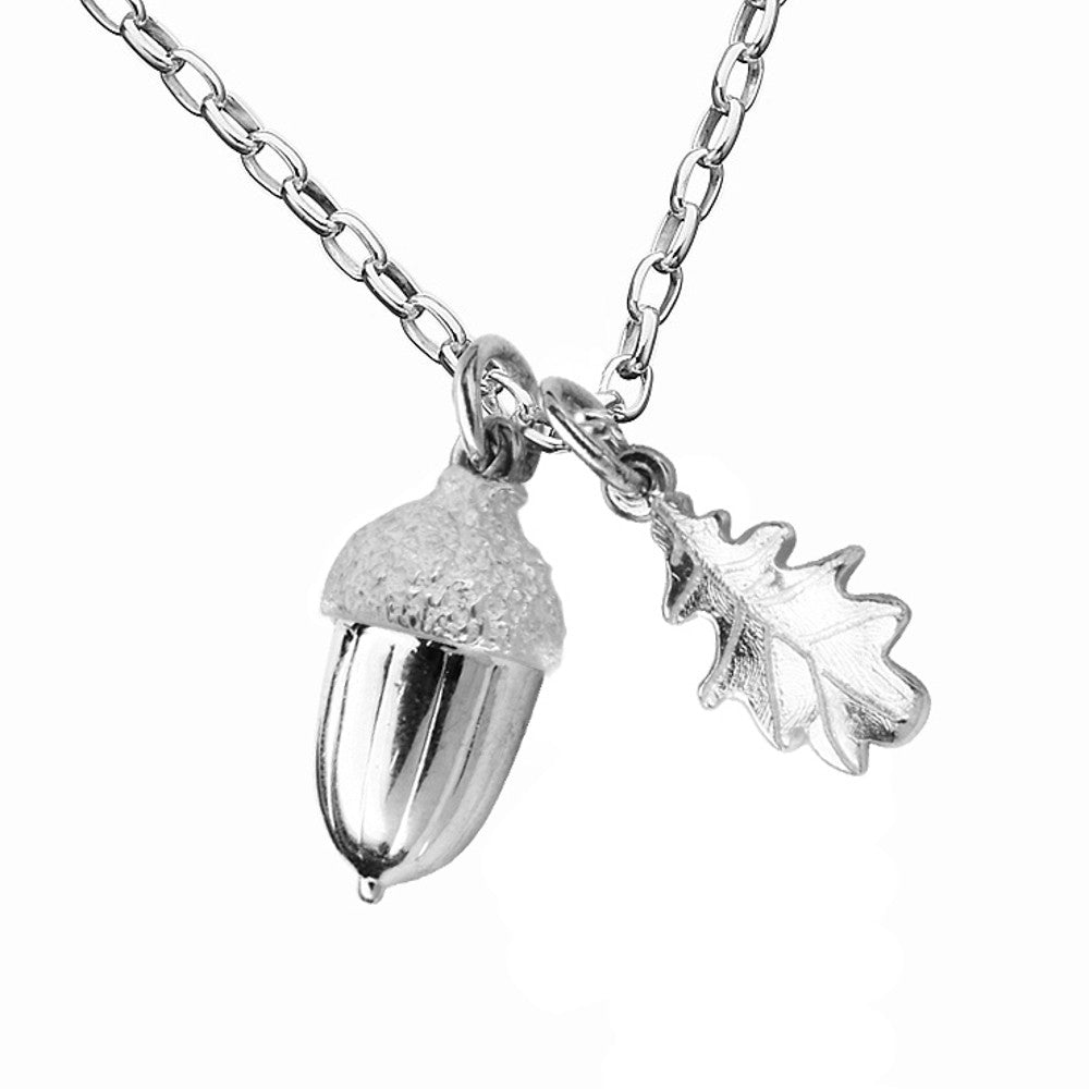Karen Walker Acorn And Leaf Necklace Sterling Silver – Walker Hall