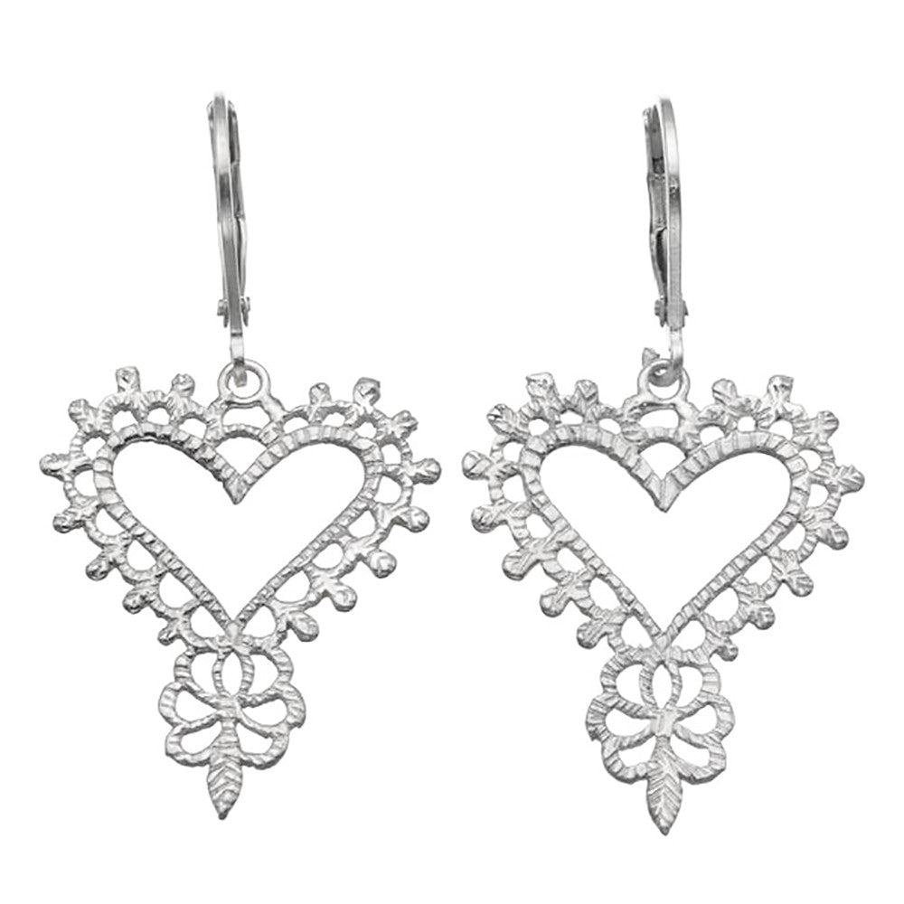 Zoe & Morgan Gypsy Heart Earrings - Sterling Silver | W&H – Walker