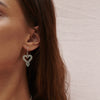 Zoe & Morgan Mini Gypsy Heart Earrings - Sterling Silver - Walker & Hall