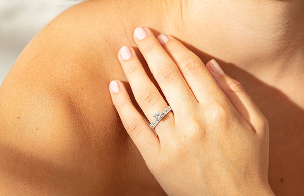 Comet Diamond Ring and Band