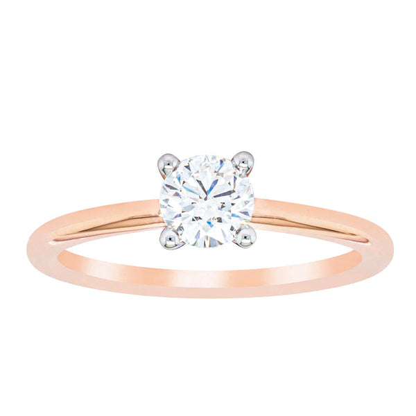 18ct Rose Gold .50ct Diamond Melba Ring - Ring - Walker & Hall
