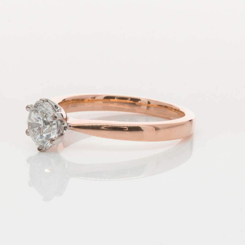 18ct Rose Gold 1.00ct Diamond Nova Ring-Ring-Walker & Hall