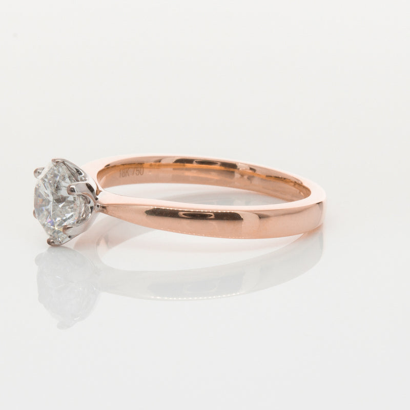 18ct Rose Gold 1.00ct Diamond Nova Ring-Ring-Walker & Hall