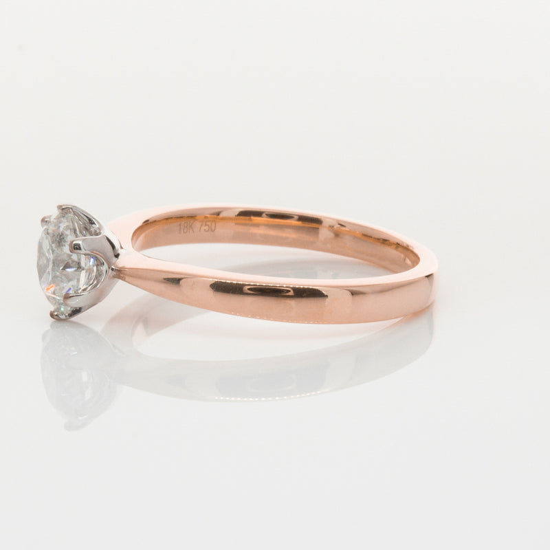 18ct Rose Gold 1.00ct Diamond Nova Ring-Ring-Walker & Hall