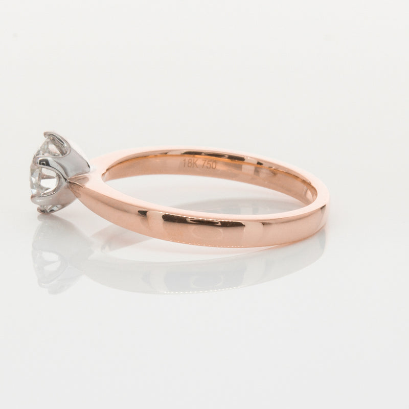 18ct Rose Gold 1.00ct Diamond Nova Ring-Ring-Walker & Hall
