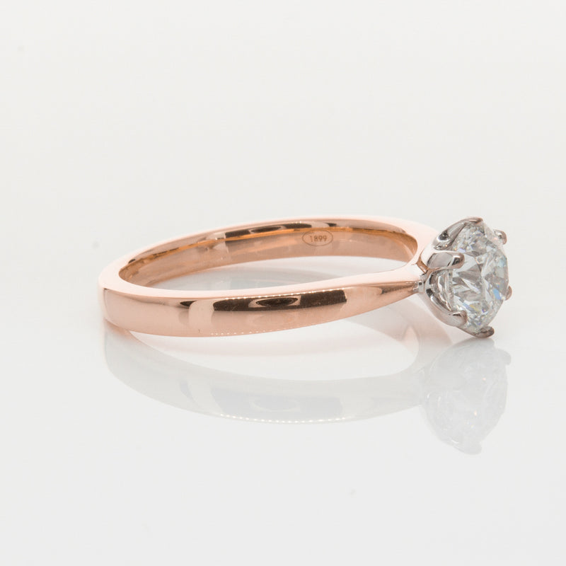 18ct Rose Gold 1.00ct Diamond Nova Ring-Ring-Walker & Hall