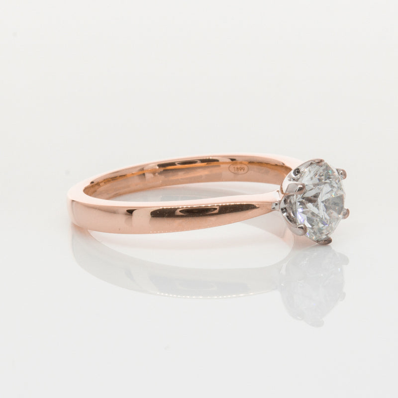 18ct Rose Gold 1.00ct Diamond Nova Ring-Ring-Walker & Hall