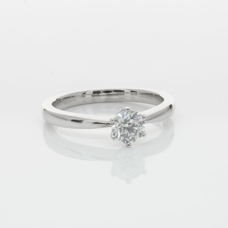 18ct White Gold .50ct Diamond Nova Ring-Ring-Walker & Hall