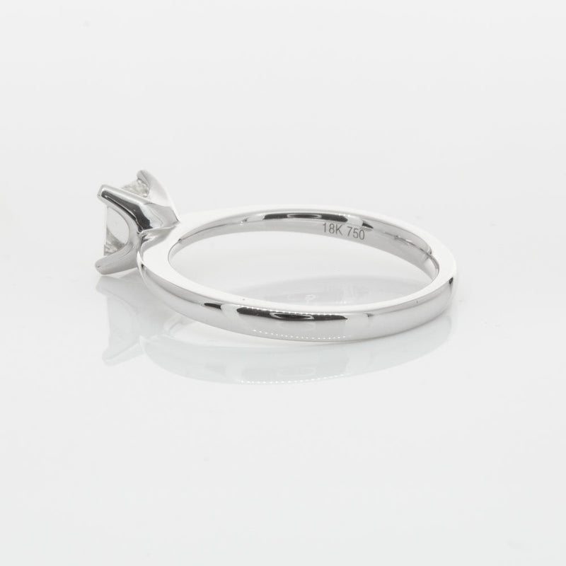 18ct White Gold .71ct Princess Cut Diamond Royale Ring-Ring-Walker & Hall