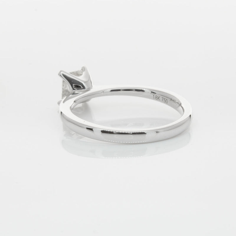 18ct White Gold .71ct Princess Cut Diamond Royale Ring-Ring-Walker & Hall