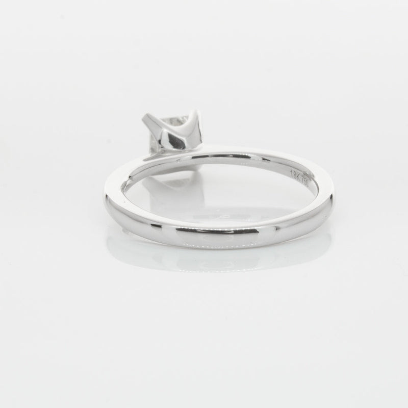 18ct White Gold .71ct Princess Cut Diamond Royale Ring-Ring-Walker & Hall