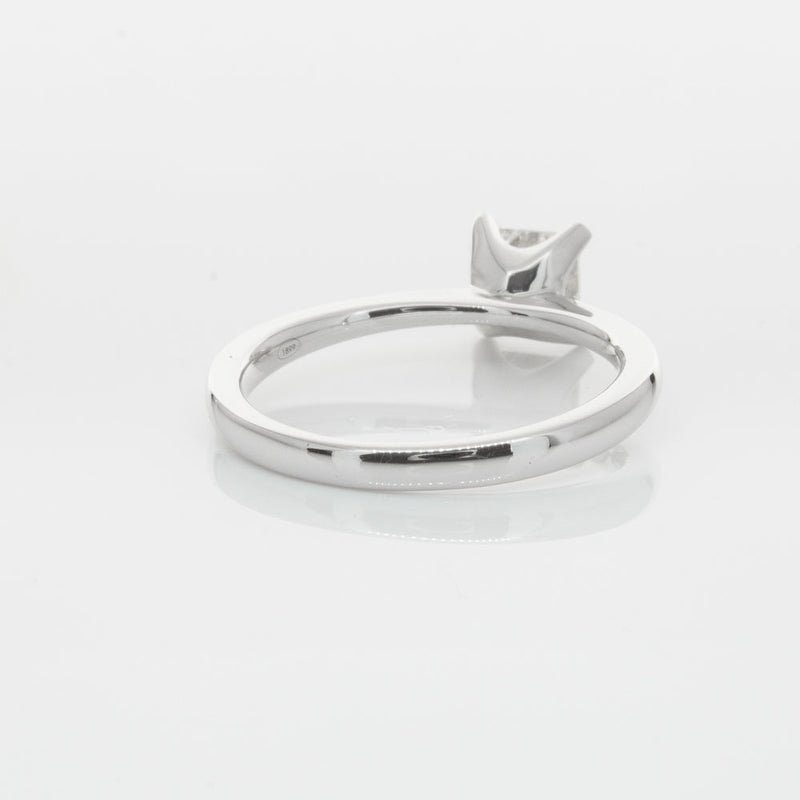 18ct White Gold .71ct Princess Cut Diamond Royale Ring-Ring-Walker & Hall