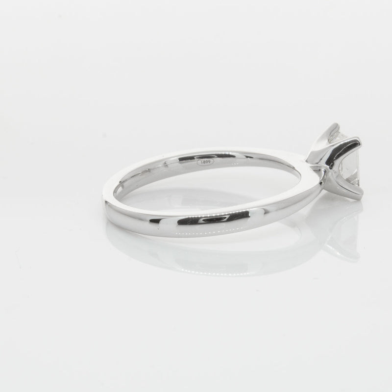 18ct White Gold .71ct Princess Cut Diamond Royale Ring-Ring-Walker & Hall