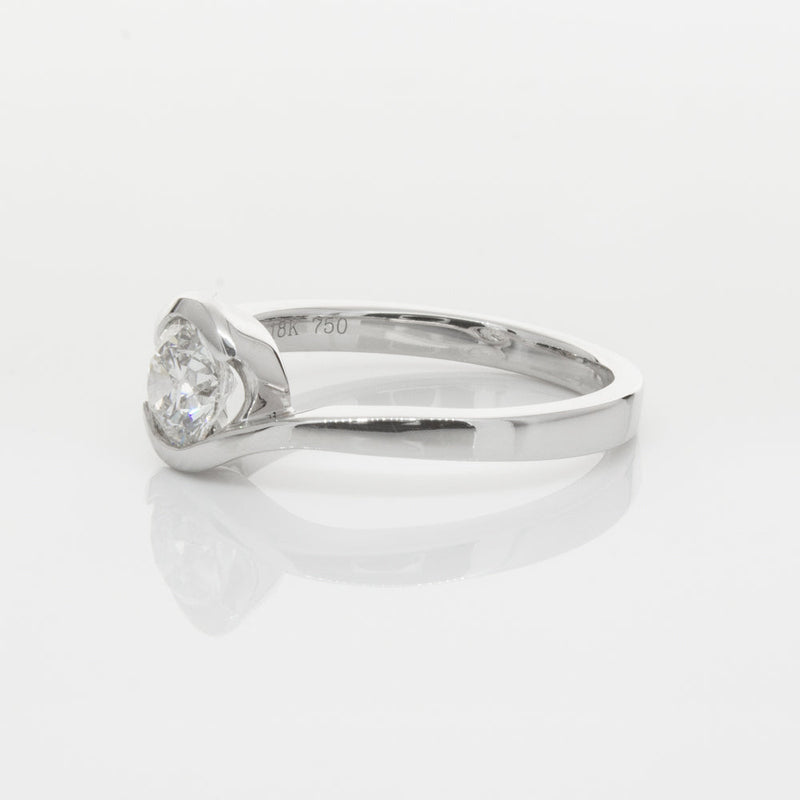 18ct White Gold .70ct Diamond Embrace Ring-Ring-Walker & Hall