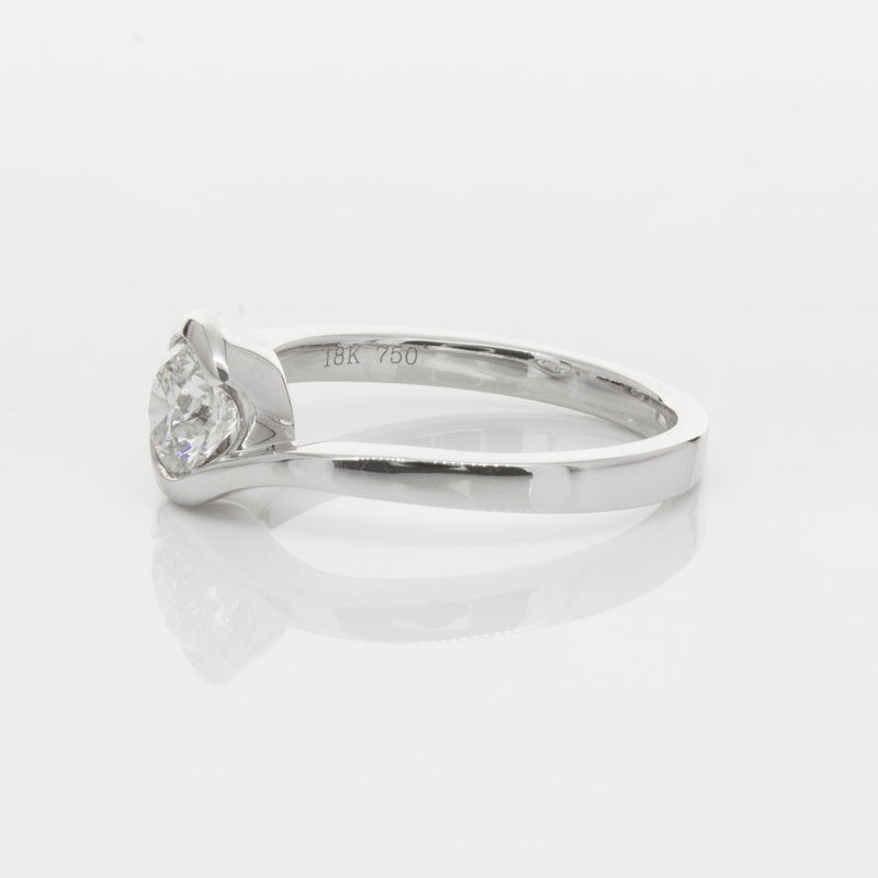 18ct White Gold .70ct Diamond Embrace Ring-Ring-Walker & Hall