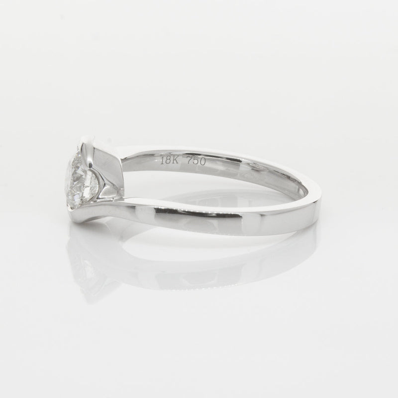 18ct White Gold .70ct Diamond Embrace Ring-Ring-Walker & Hall