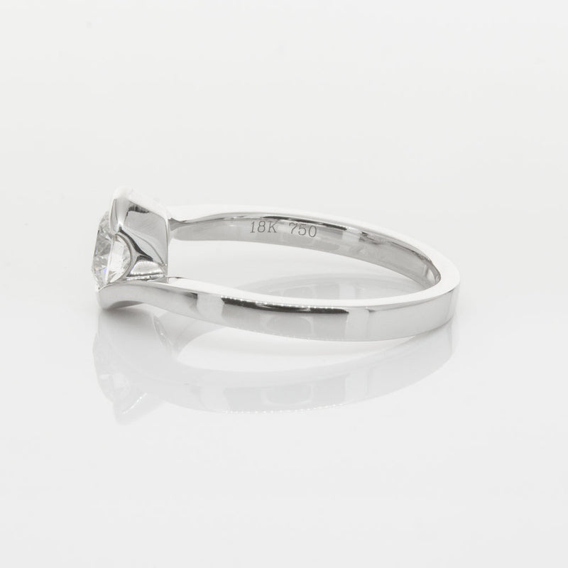 18ct White Gold .70ct Diamond Embrace Ring-Ring-Walker & Hall