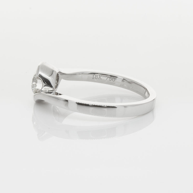 18ct White Gold .70ct Diamond Embrace Ring-Ring-Walker & Hall