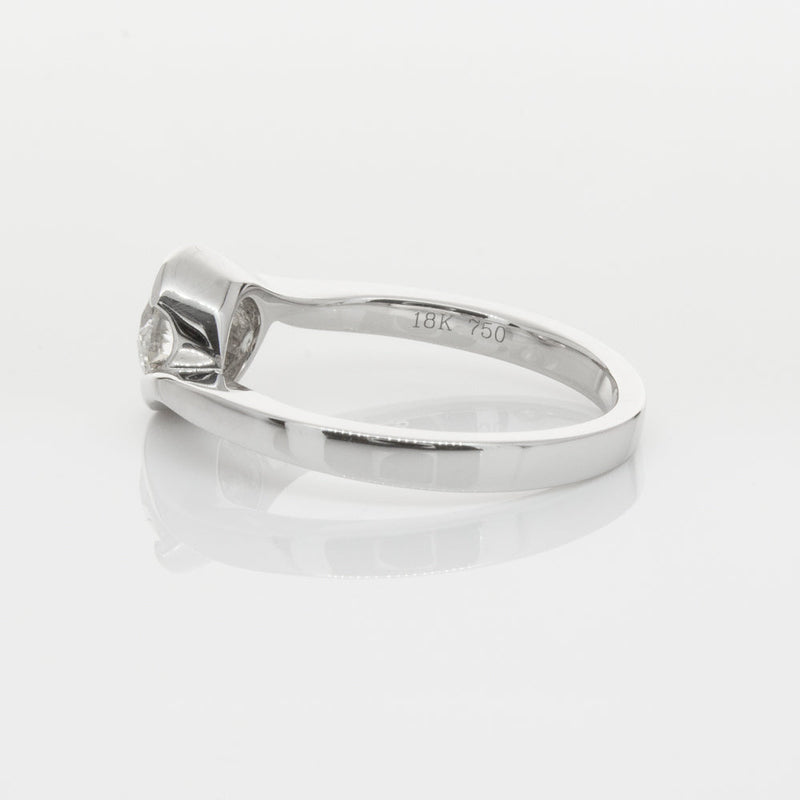 18ct White Gold .70ct Diamond Embrace Ring-Ring-Walker & Hall