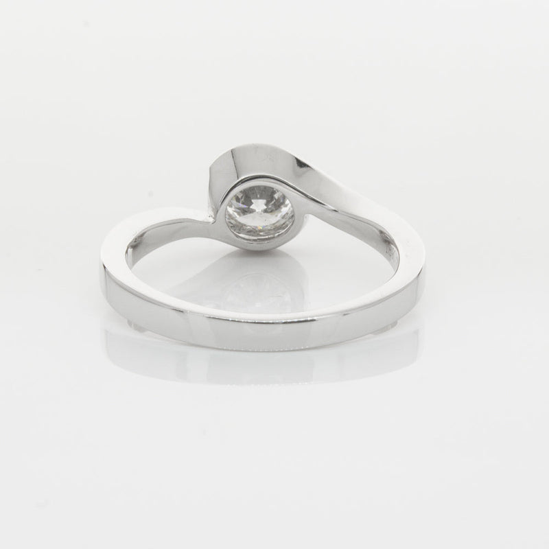 18ct White Gold .70ct Diamond Embrace Ring-Ring-Walker & Hall