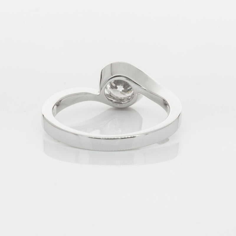 18ct White Gold .70ct Diamond Embrace Ring-Ring-Walker & Hall