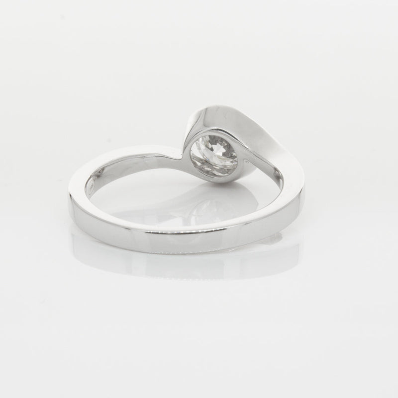 18ct White Gold .70ct Diamond Embrace Ring-Ring-Walker & Hall