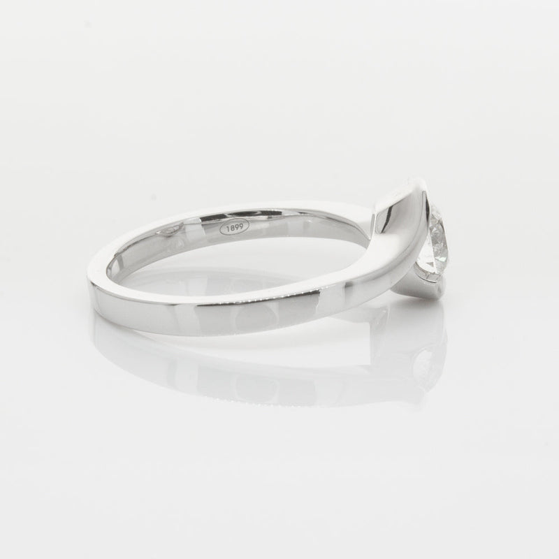 18ct White Gold .70ct Diamond Embrace Ring-Ring-Walker & Hall