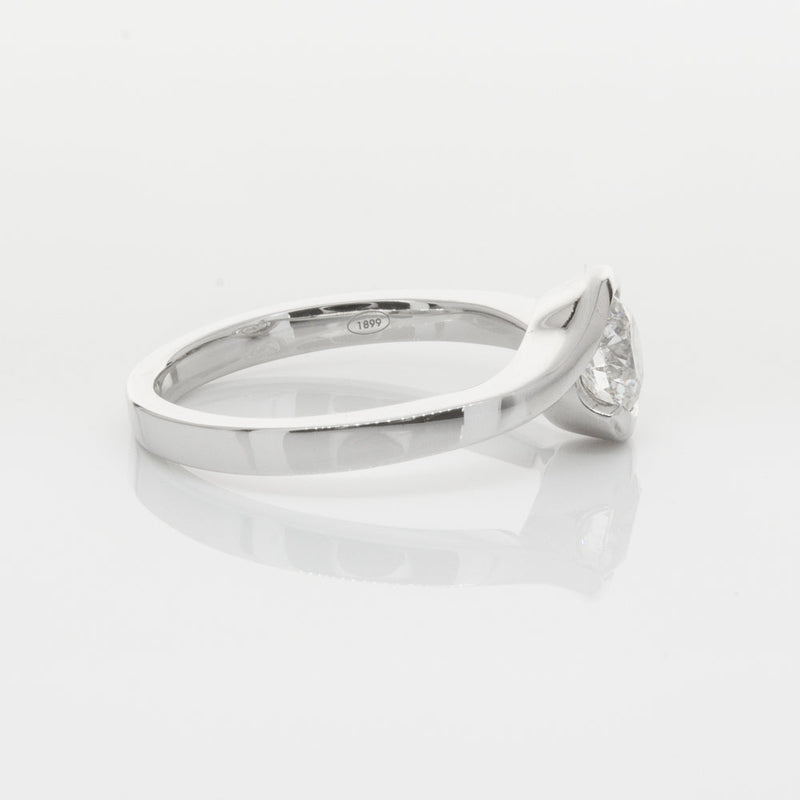 18ct White Gold .70ct Diamond Embrace Ring-Ring-Walker & Hall