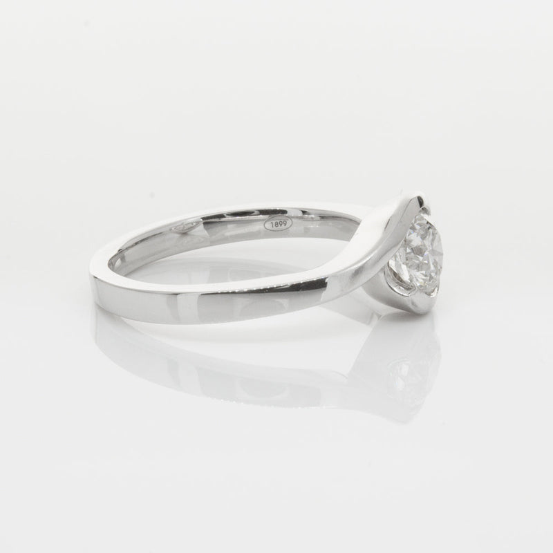 18ct White Gold .70ct Diamond Embrace Ring-Ring-Walker & Hall