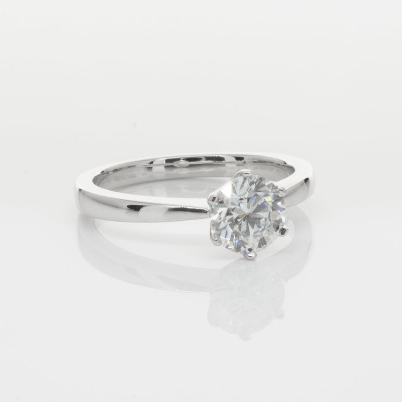 18ct White Gold 1.01ct Diamond Nova Ring-Ring-Walker & Hall