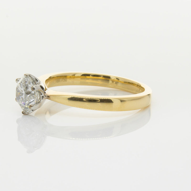 18ct Yellow Gold 1.00ct Diamond Nova Ring-Ring-Walker & Hall