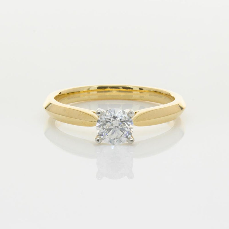 18ct Yellow Gold .50ct Diamond Venetian Ring-Ring-Walker & Hall