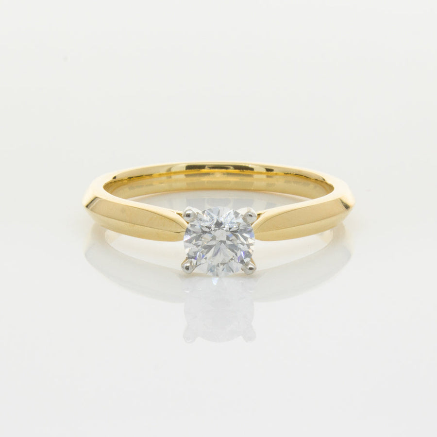 18ct Yellow Gold .46ct Diamond Venetian Ring-Ring-Walker & Hall