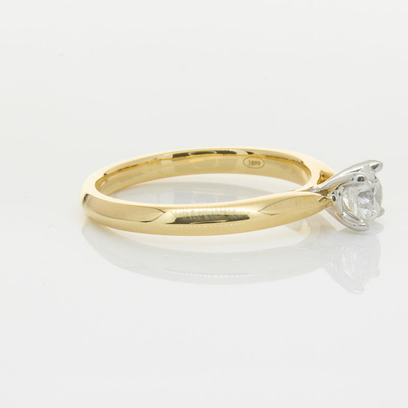 18ct Yellow Gold .46ct Diamond Venetian Ring-Ring-Walker & Hall