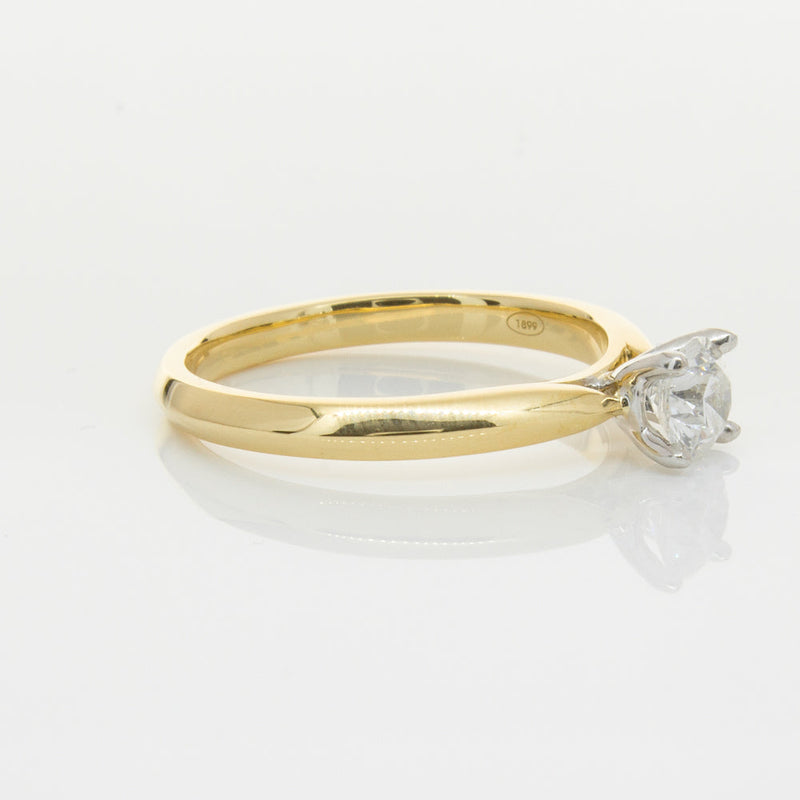 18ct Yellow Gold .46ct Diamond Venetian Ring-Ring-Walker & Hall