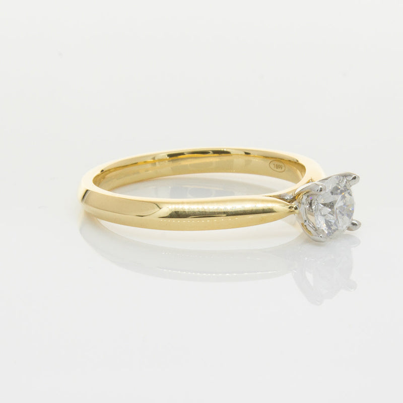 18ct Yellow Gold .46ct Diamond Venetian Ring-Ring-Walker & Hall