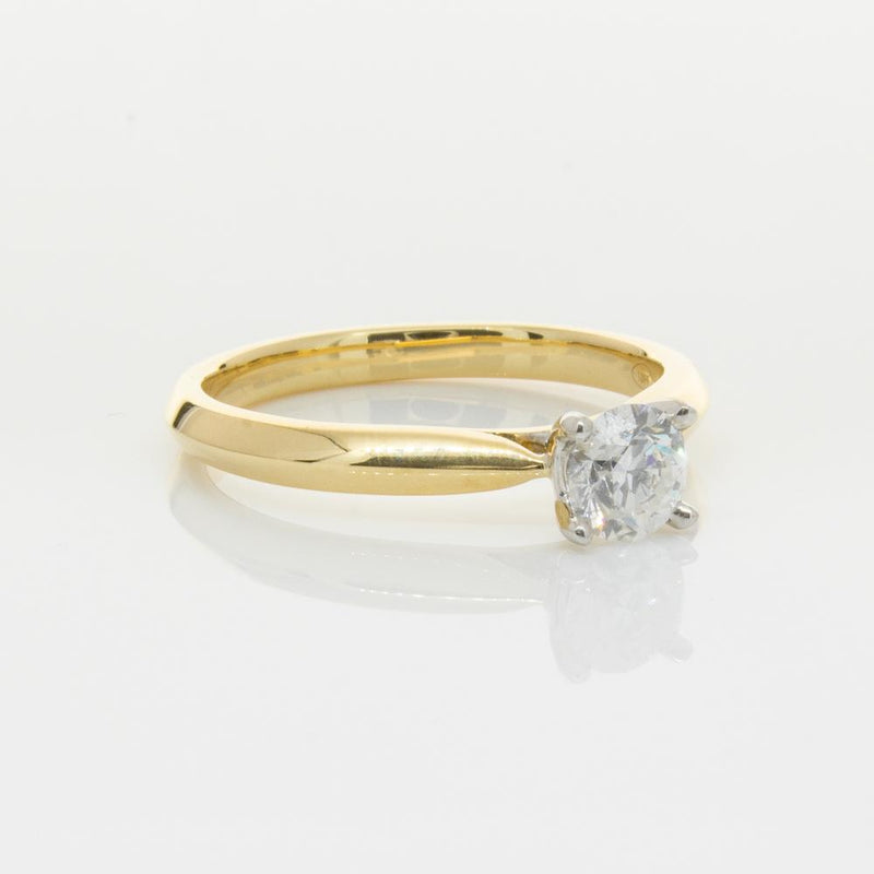 18ct Yellow Gold .50ct Diamond Venetian Ring-Ring-Walker & Hall