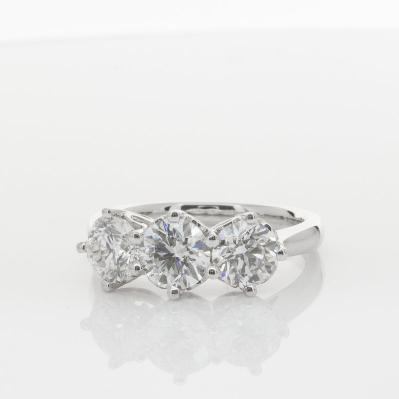 18ct White Gold 2.11ct Diamond Coronado Ring-Ring-Walker & Hall