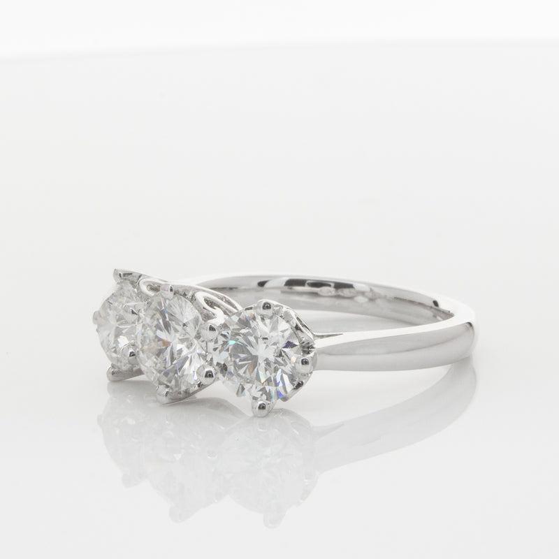 18ct White Gold 2.11ct Diamond Coronado Ring-Ring-Walker & Hall