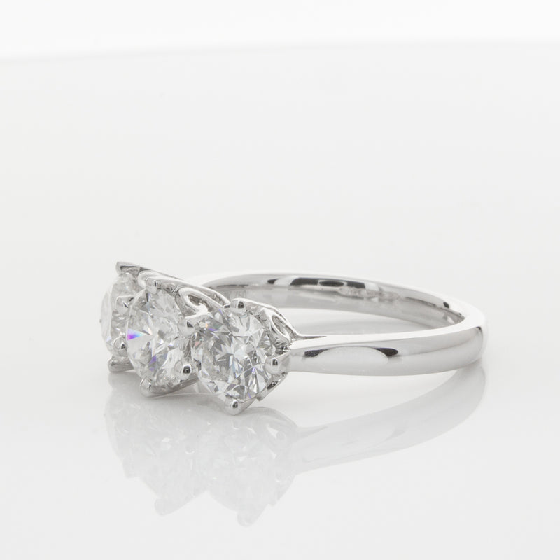 18ct White Gold 2.11ct Diamond Coronado Ring-Ring-Walker & Hall