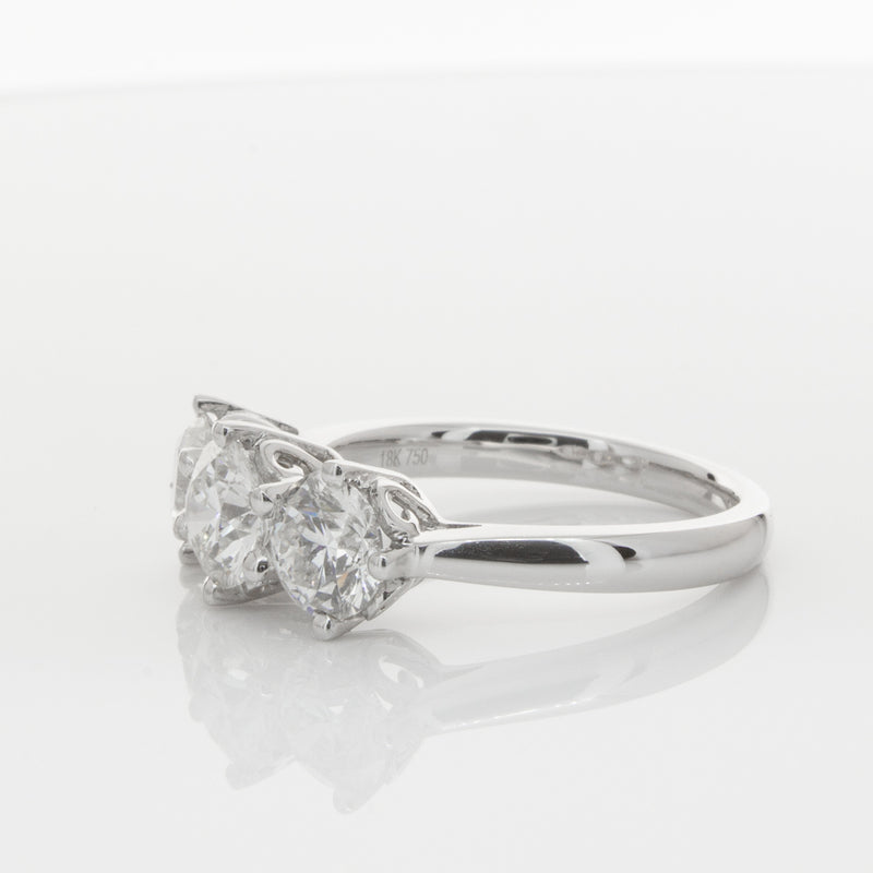 18ct White Gold 2.11ct Diamond Coronado Ring-Ring-Walker & Hall