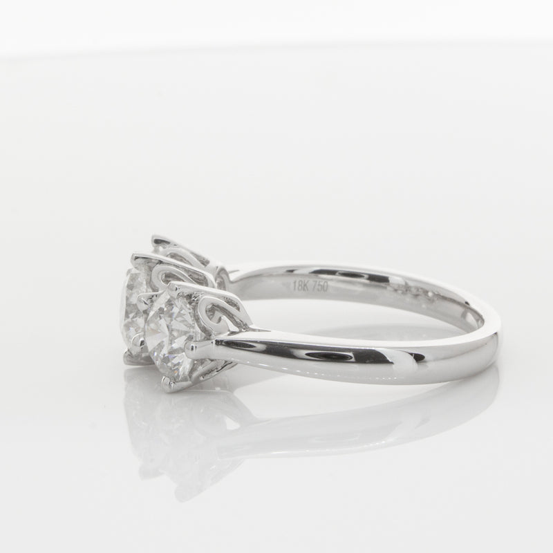 18ct White Gold 2.11ct Diamond Coronado Ring-Ring-Walker & Hall