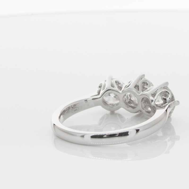 18ct White Gold 2.11ct Diamond Coronado Ring-Ring-Walker & Hall