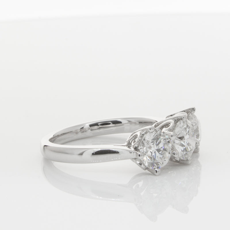 18ct White Gold 2.11ct Diamond Coronado Ring-Ring-Walker & Hall